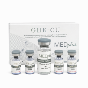 GHK-Cu — Med Plus 200mg KIT 4 ampolas de 50mg + 10ml Água Bacteriostática