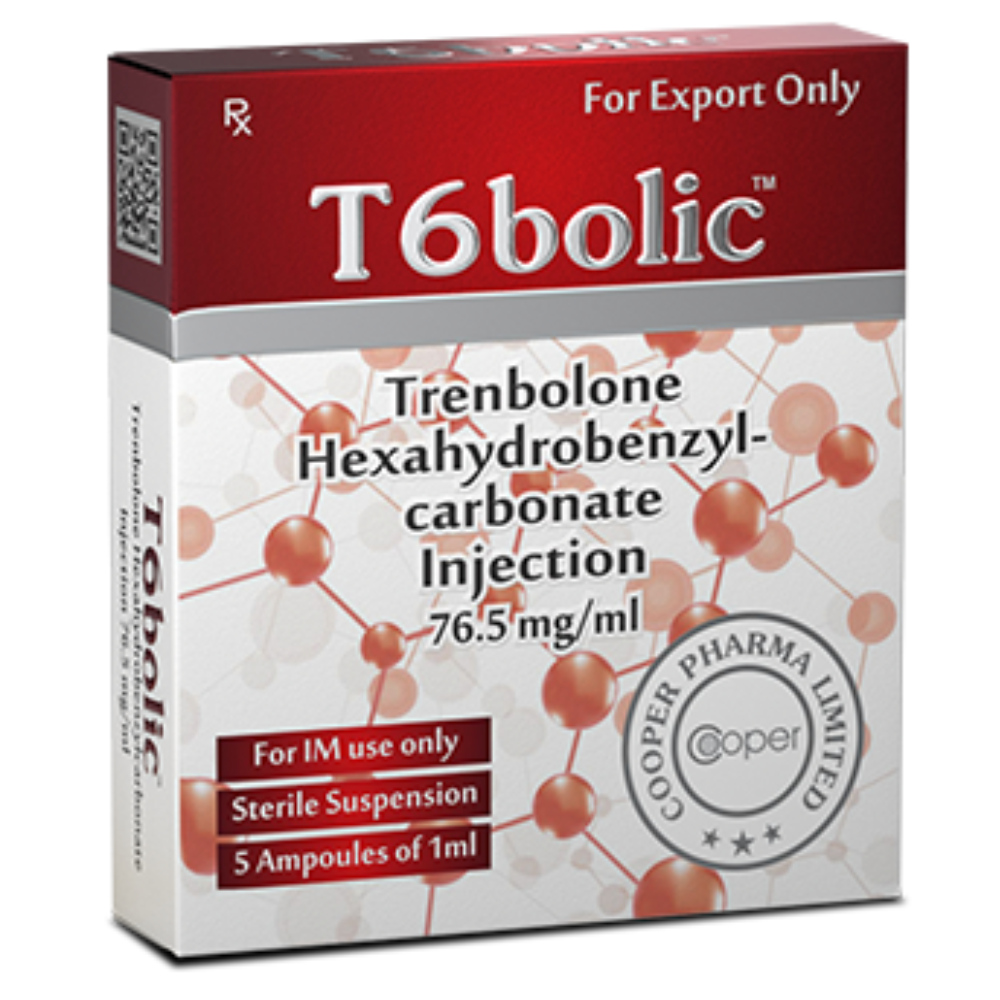 Trembolona — Cooper Pharma T6bolic Trenbolona Hexahydrobenzyl-carbonate Injection 76.5mg/ml 5 Ampolas 1ml
