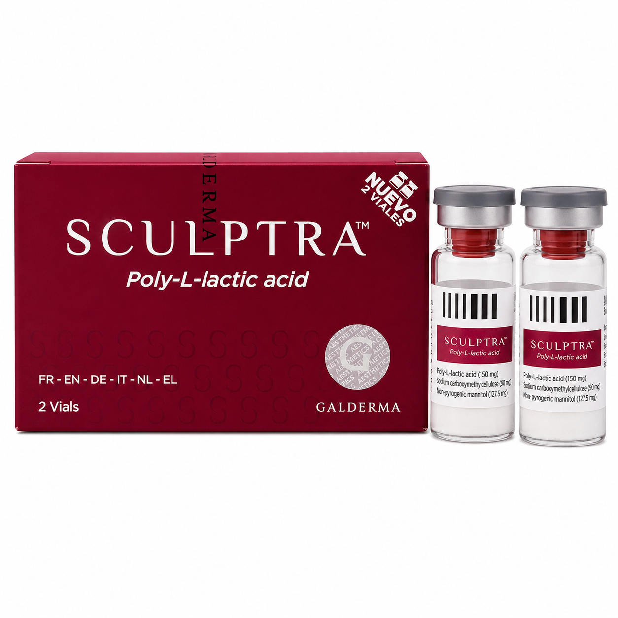 Sculptra — Galderma Poly-L-lactic acid 150mg 2 Vials