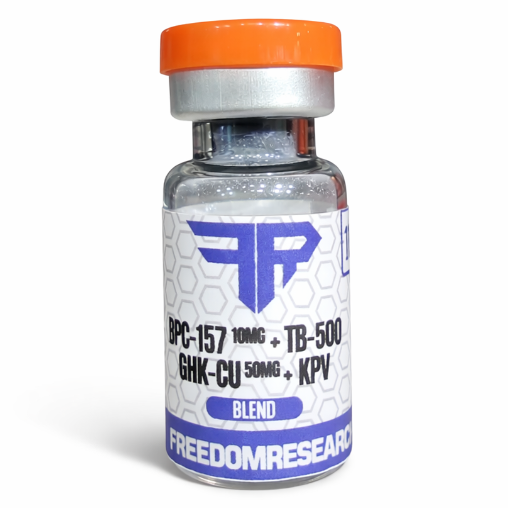 GHK-Cu — Freedom KLOW 50mg, BPC-157 10mg, TB-500 10mg e KPV 10mg