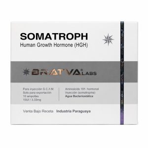 GH — Bratva Somatroph HGH Somatropina Hormônio do Crescimento 10 UI 10 ampola