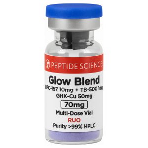 GHK-Cu — Peptide Sciences Glow Blend 70mg 50mg + TB-500 10mg + BPC-157 10mg